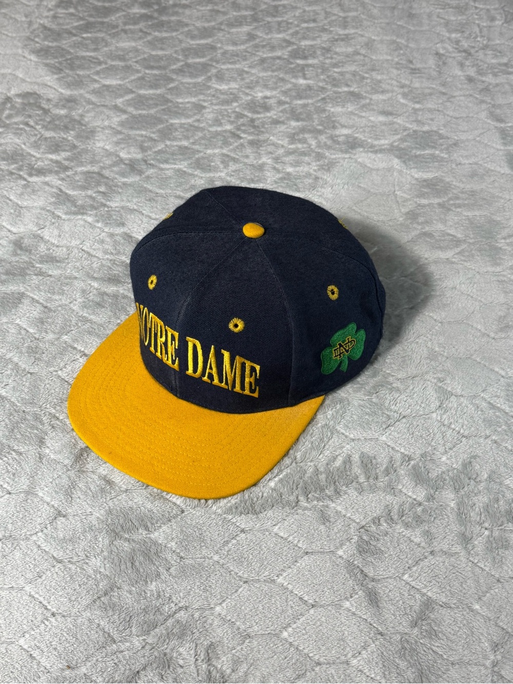 Vintage Notre Dame Fighting Irish The Game Wool Blend Snapback Hat Taiwan